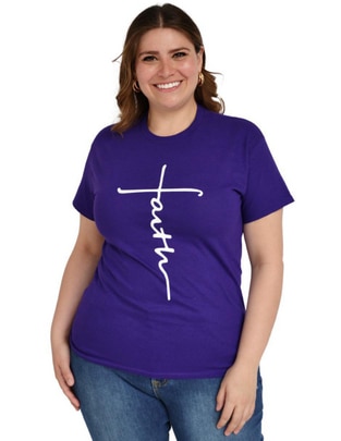 Playera manga corta Roman Fashion cuello redondo para mujer Playera manga corta Roman Fashion cuello redondo para mujer