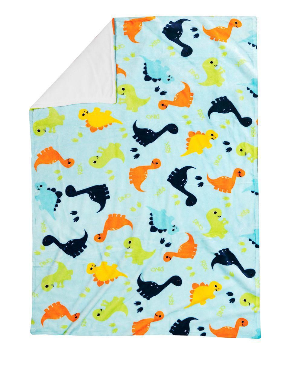 Cobertor Chiquimundo Ligero Cunero Dinos estampado dinosaurio