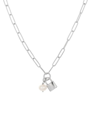 Collar de candado Silvex Spa de plata P 925