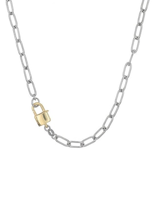 Collar de candado Silvex Spa de plata P 925