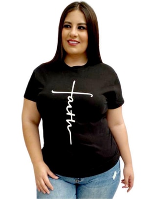 Playera manga corta cuello redondo para mujer Playera manga corta cuello redondo para mujer