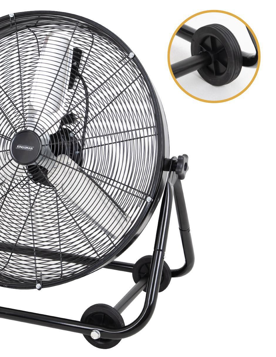 VENTILADOR DE PISO FLR24 KINGSM, NEGROL