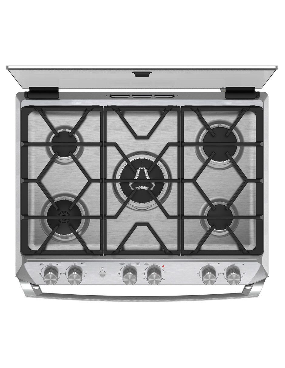 Estufa empotrable a gas lp Ultimate 79.2 cm IO8061GETSS0 de 5 quemadores 9