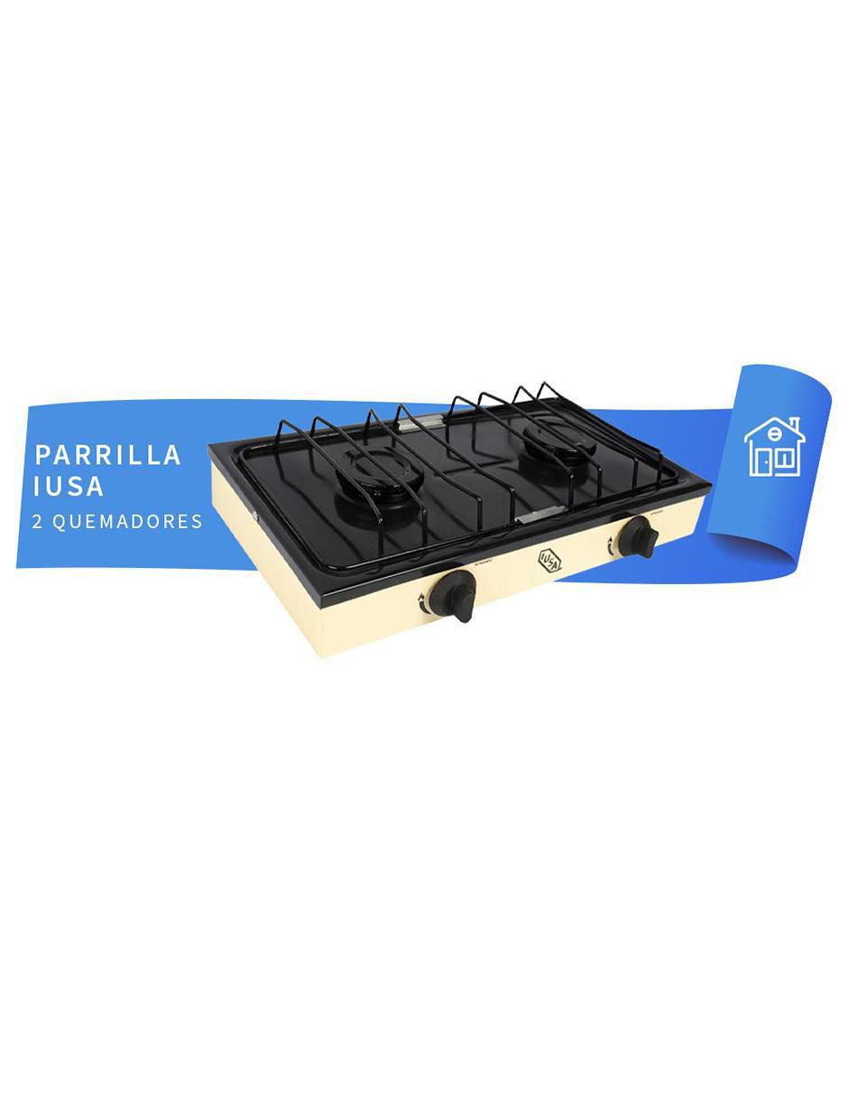 PARRILLA GAS LP 2 QUEMADORES IU, BEIGE 3
