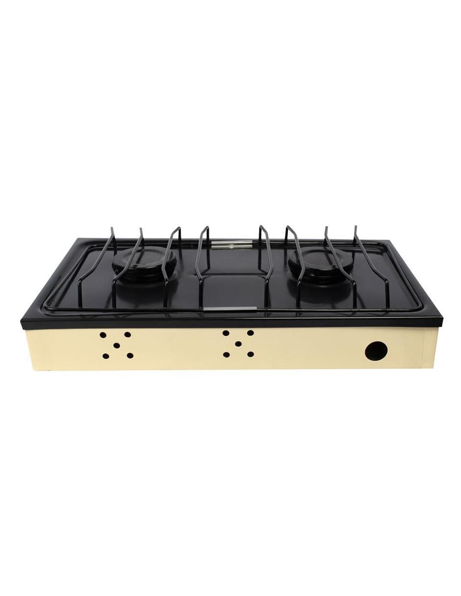 PARRILLA GAS LP 2 QUEMADORES IU, BEIGE 4