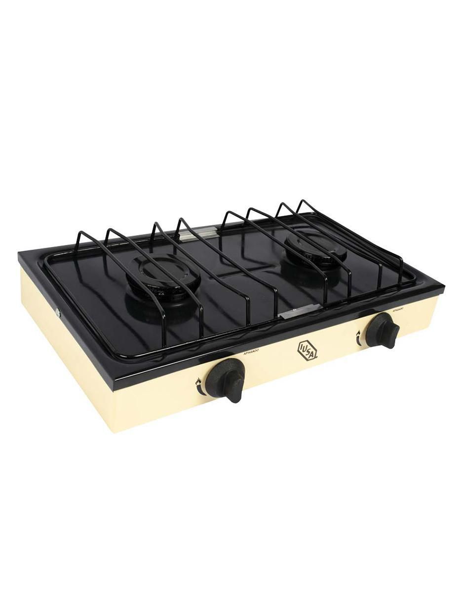 PARRILLA GAS LP 2 QUEMADORES IU, BEIGE
