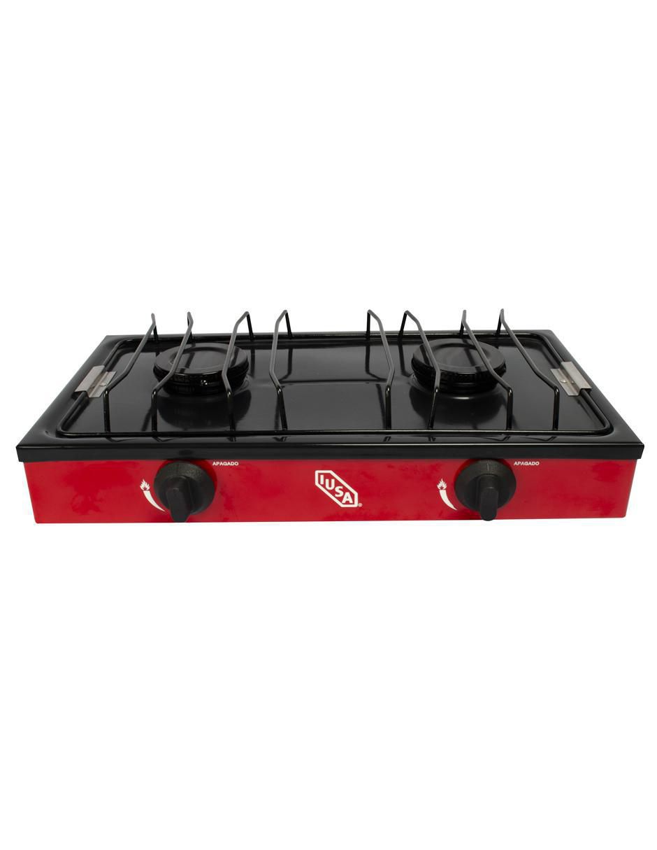 PARRILLA LP 2 QUEMADORES ROJA IU, ROJO