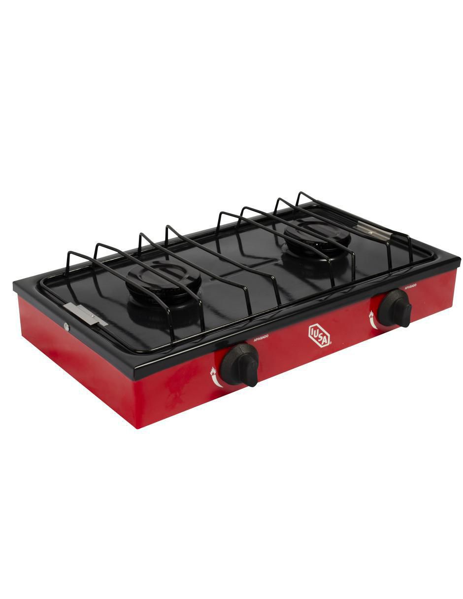 PARRILLA LP 2 QUEMADORES ROJA IU, ROJO