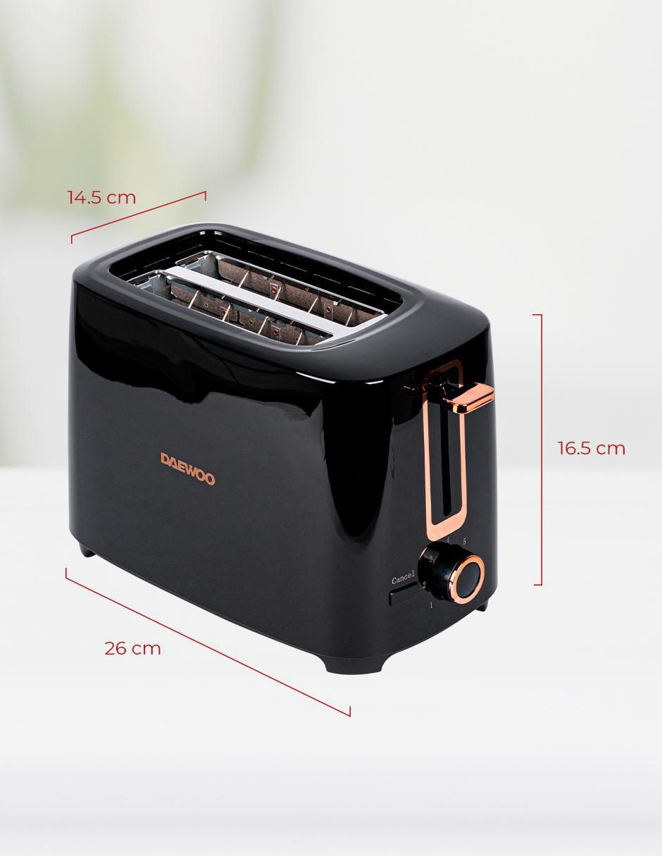 TOSTADOR DST-6564 DAEWOO, NEGRO 8