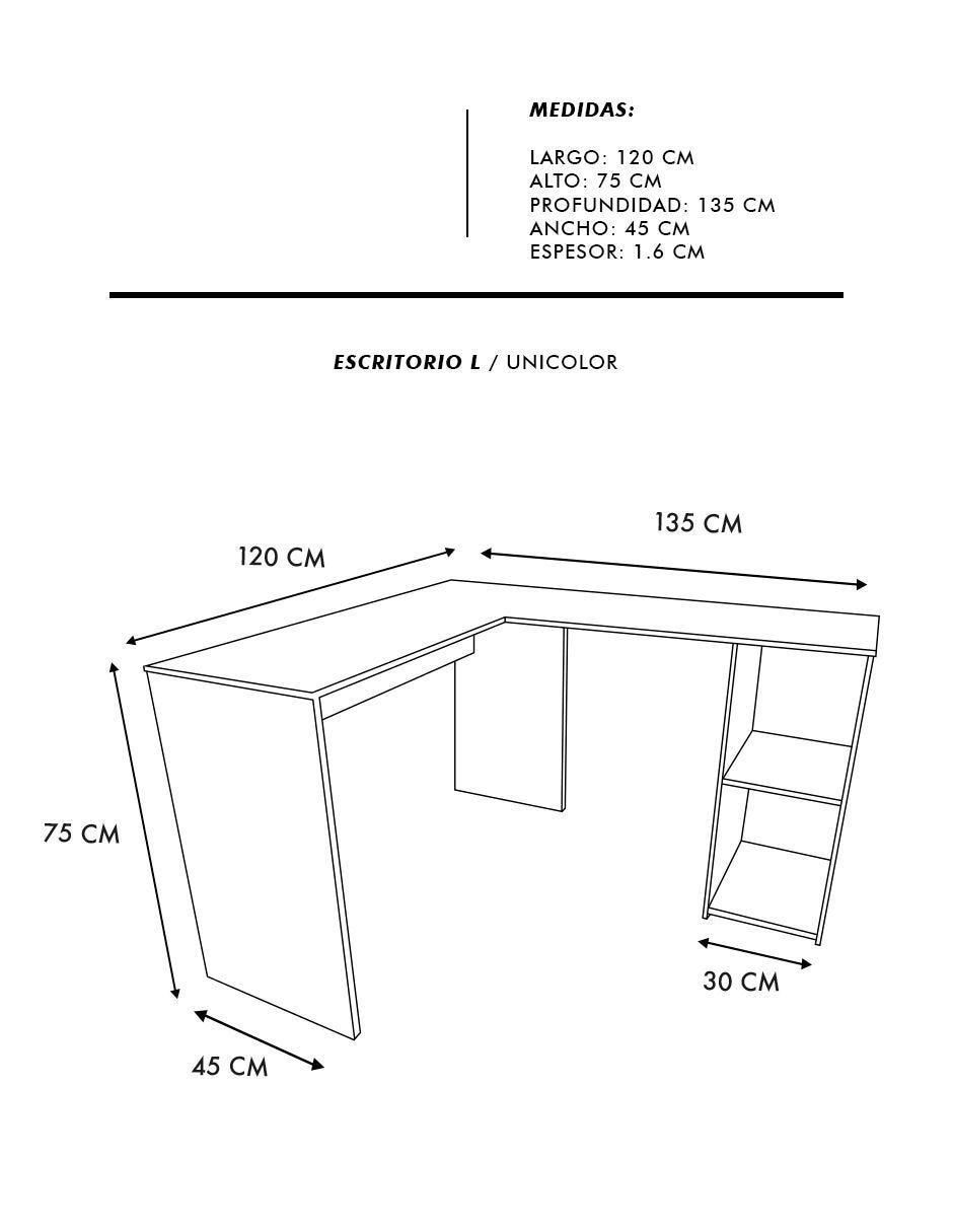 Escritorio armable de MDF 3