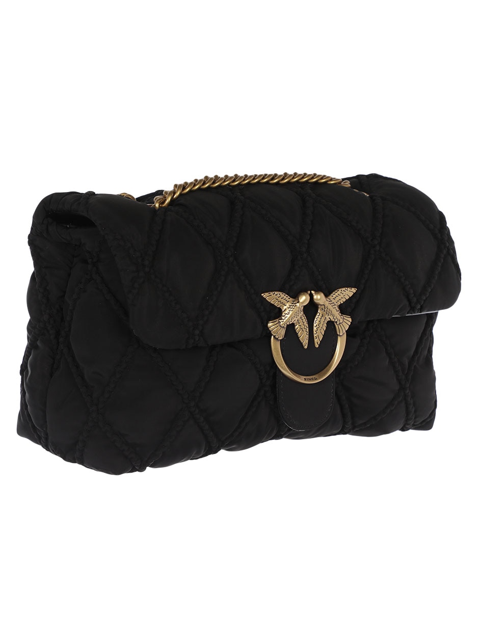 Bolsa flap de piel para mujer