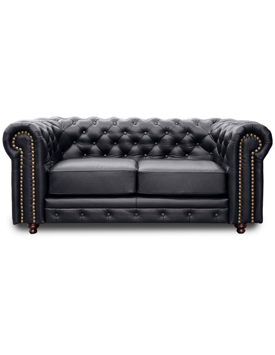 Sala 3 piezas Chesterfield de piel y vinil 6