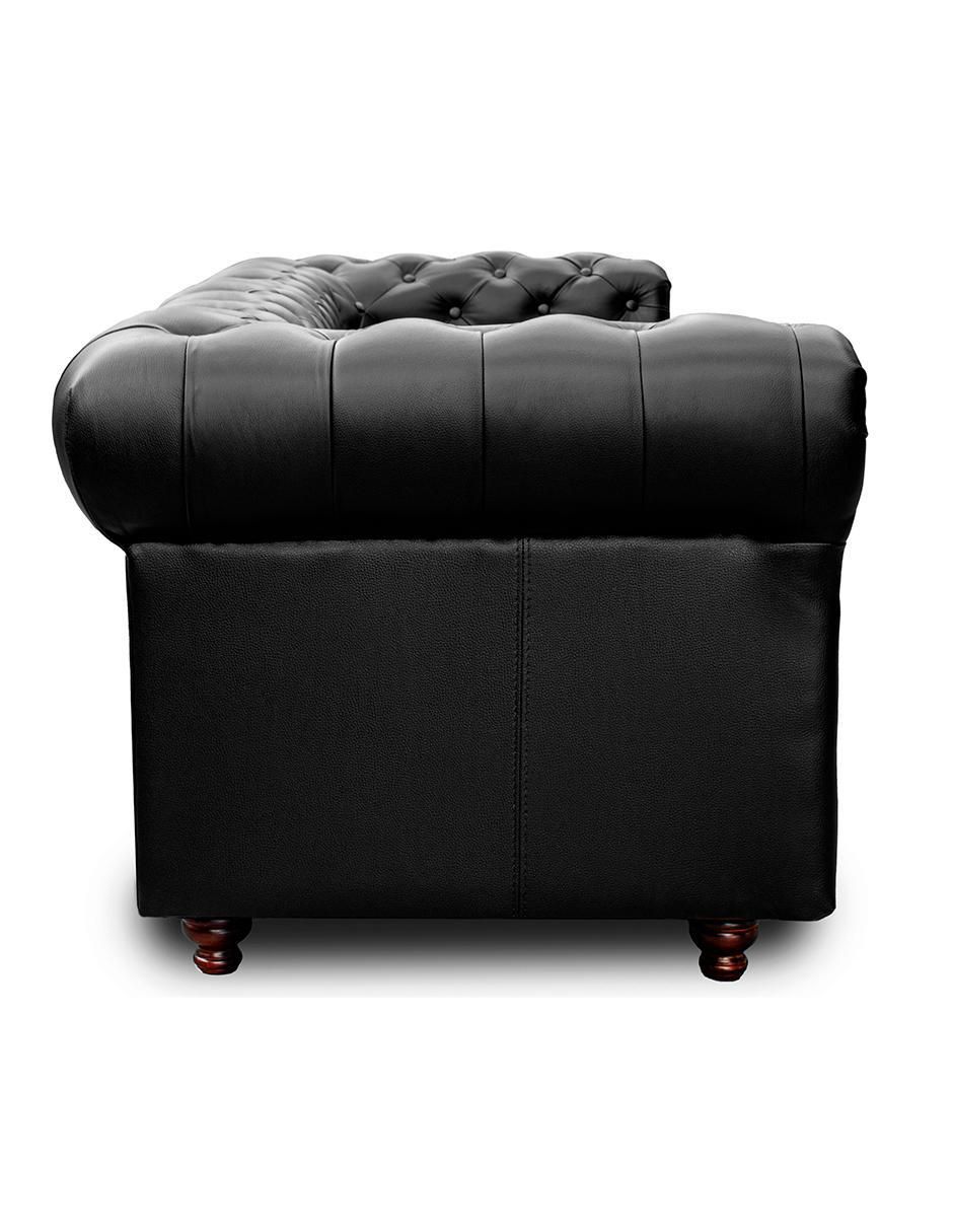 Sala 3 piezas Chesterfield de piel y vinil 7