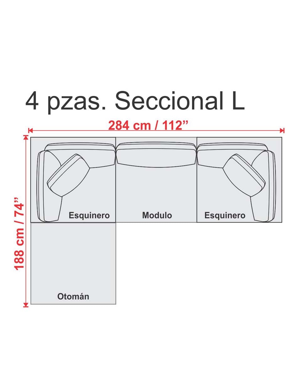 Sofá módulo central Miller 13