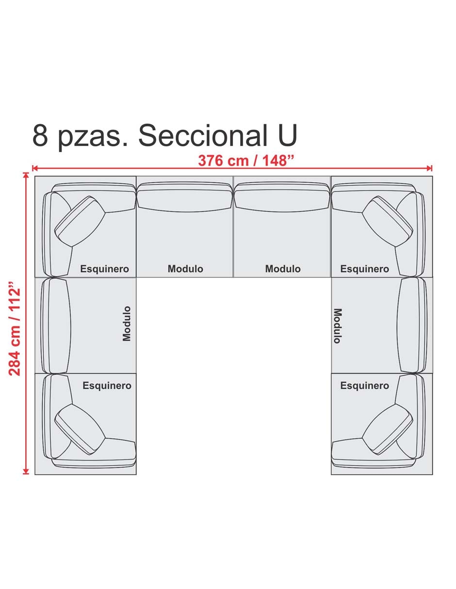 Sofá módulo central Miller 14