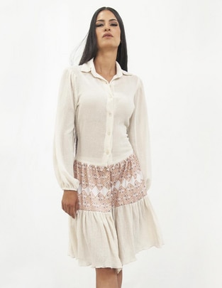 Vestido a la rodilla casual princesas mayas para mujer 1
