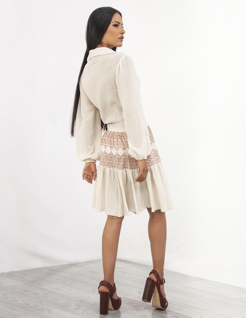 Vestido a la rodilla casual princesas mayas para mujer 7
