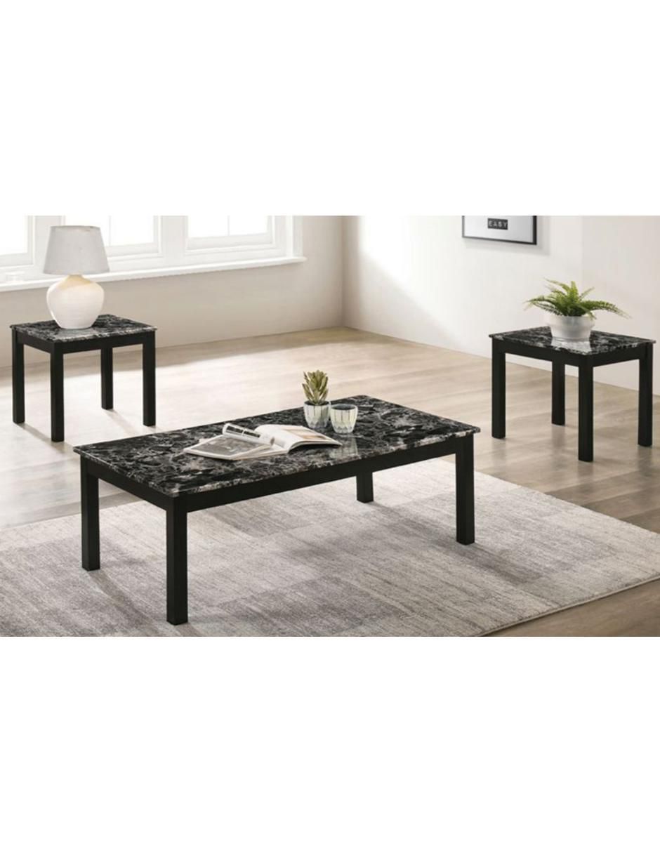 Juego de mesas para áreas múltiples de madera 3 piezas 3