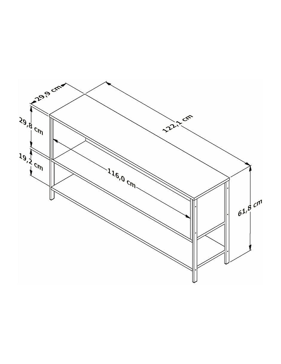 Mueble de TV armable de MDF 8