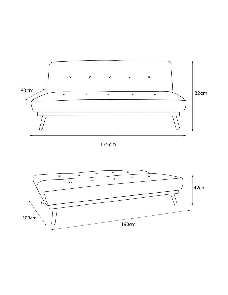 Sofá cama armable Héctor de madera 6