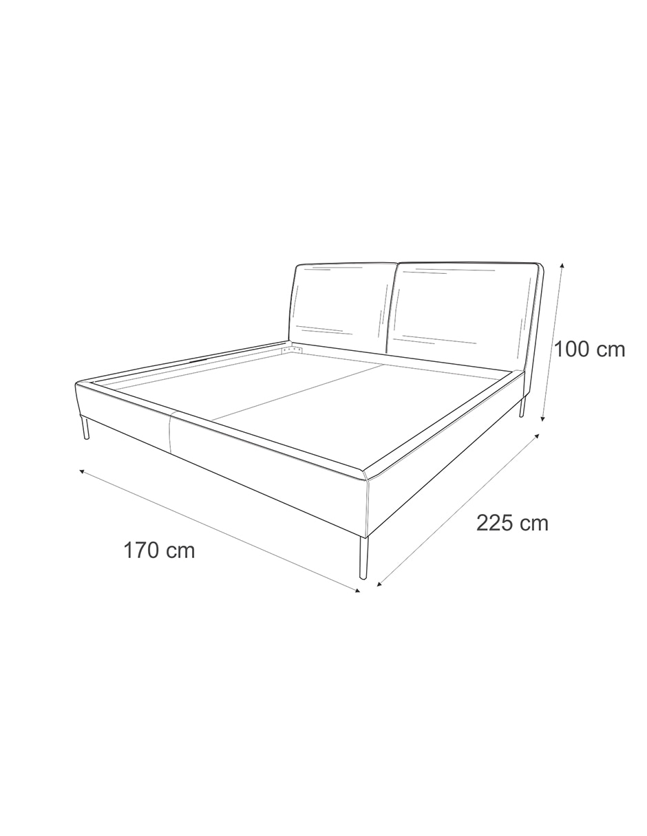 Cama rocu de madera y tela 8
