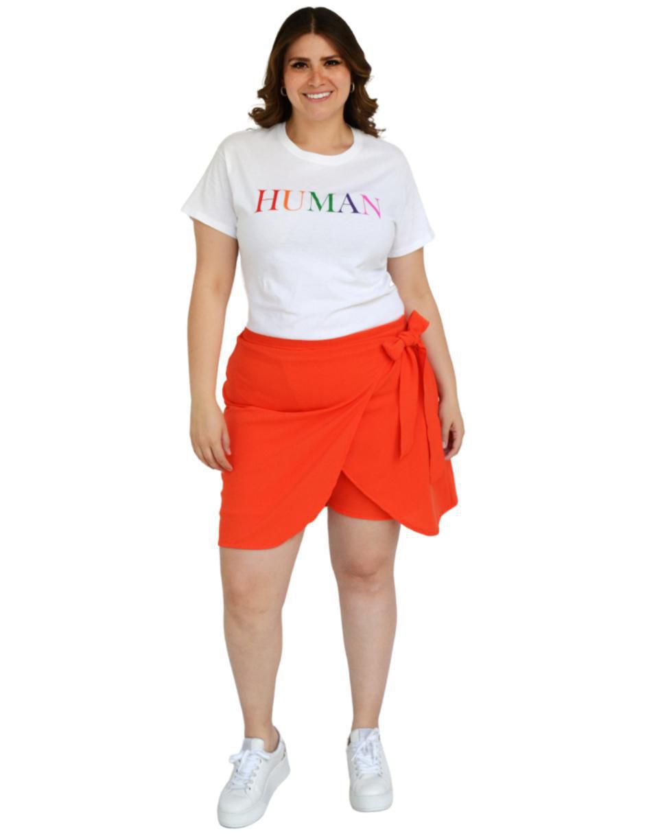 Falda short a la cintura