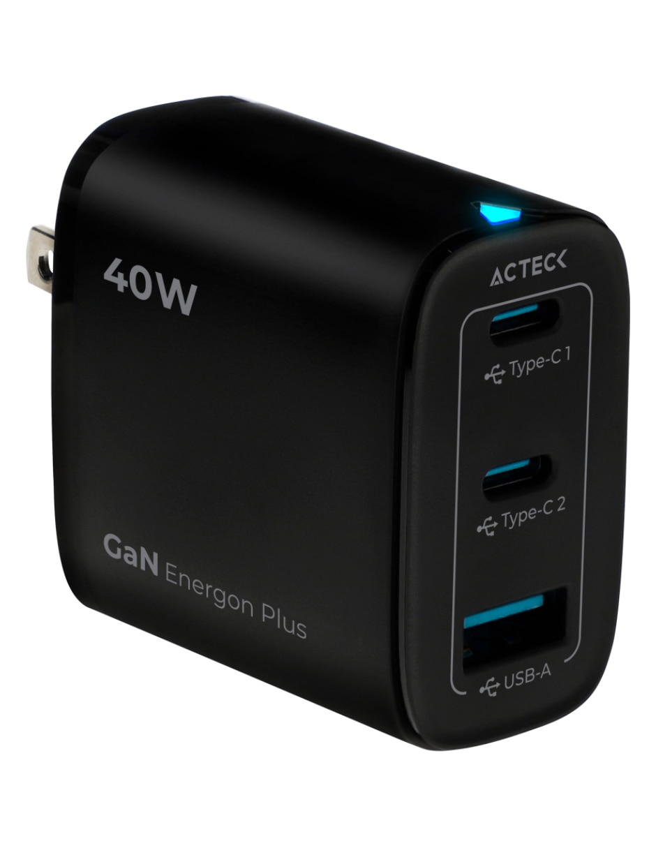 Cargador pared USB tipo A + USB tipo C 10