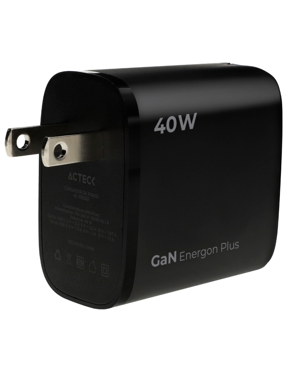 Cargador pared USB tipo A + USB tipo C 12