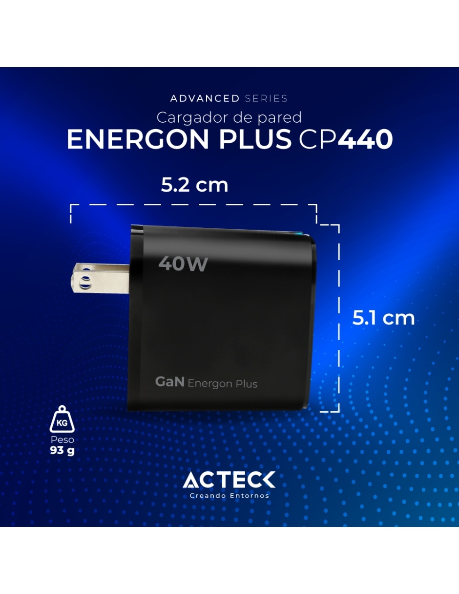 Cargador pared USB tipo A + USB tipo C 15