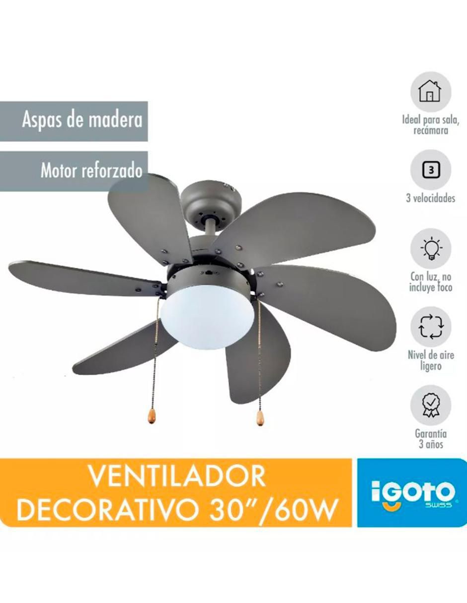 VENTILADOR DE TECHO V3001 , GRISC 3