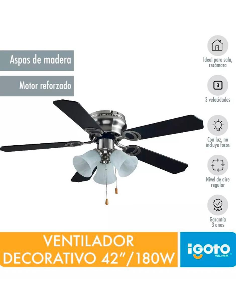 VENTILADOR DE TECHO V4201 , NEGROC 3