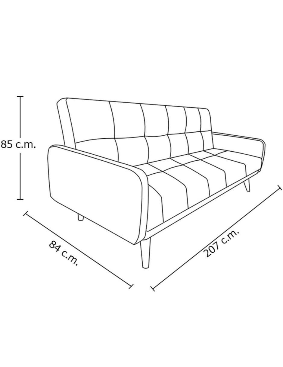 Sofá cama armable de madera 4