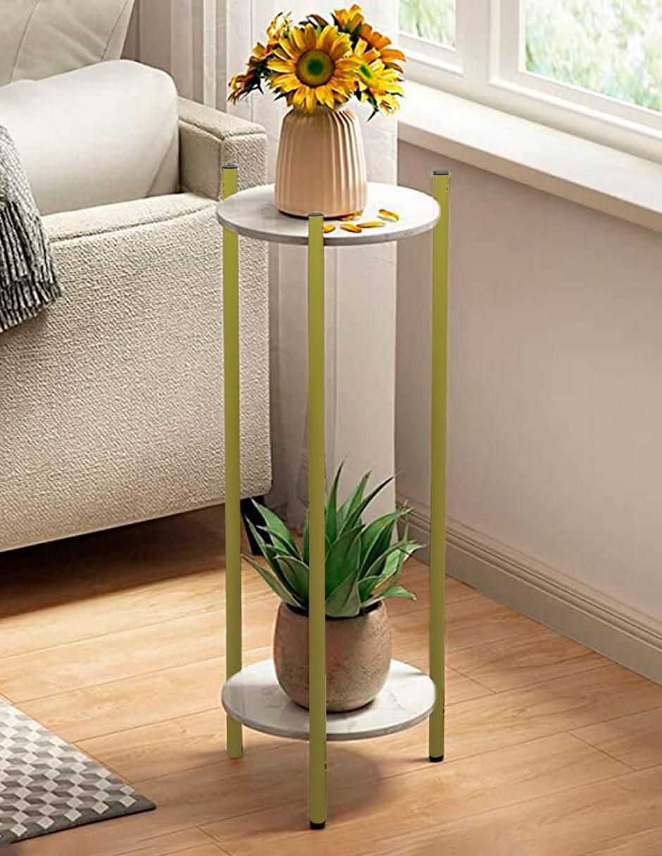 Mesa auxiliar armable nordico efecto marmol 2