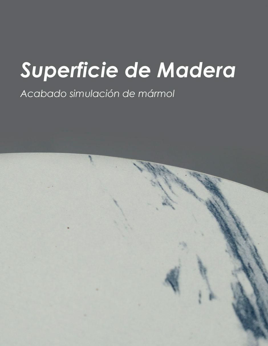 Mesa auxiliar armable nordico efecto marmol 6