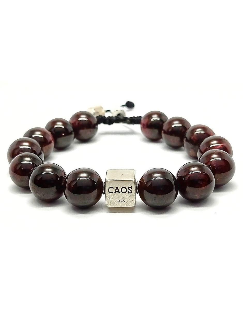Pulsera de plata con granate Dante Pulsera de plata con granate Dante