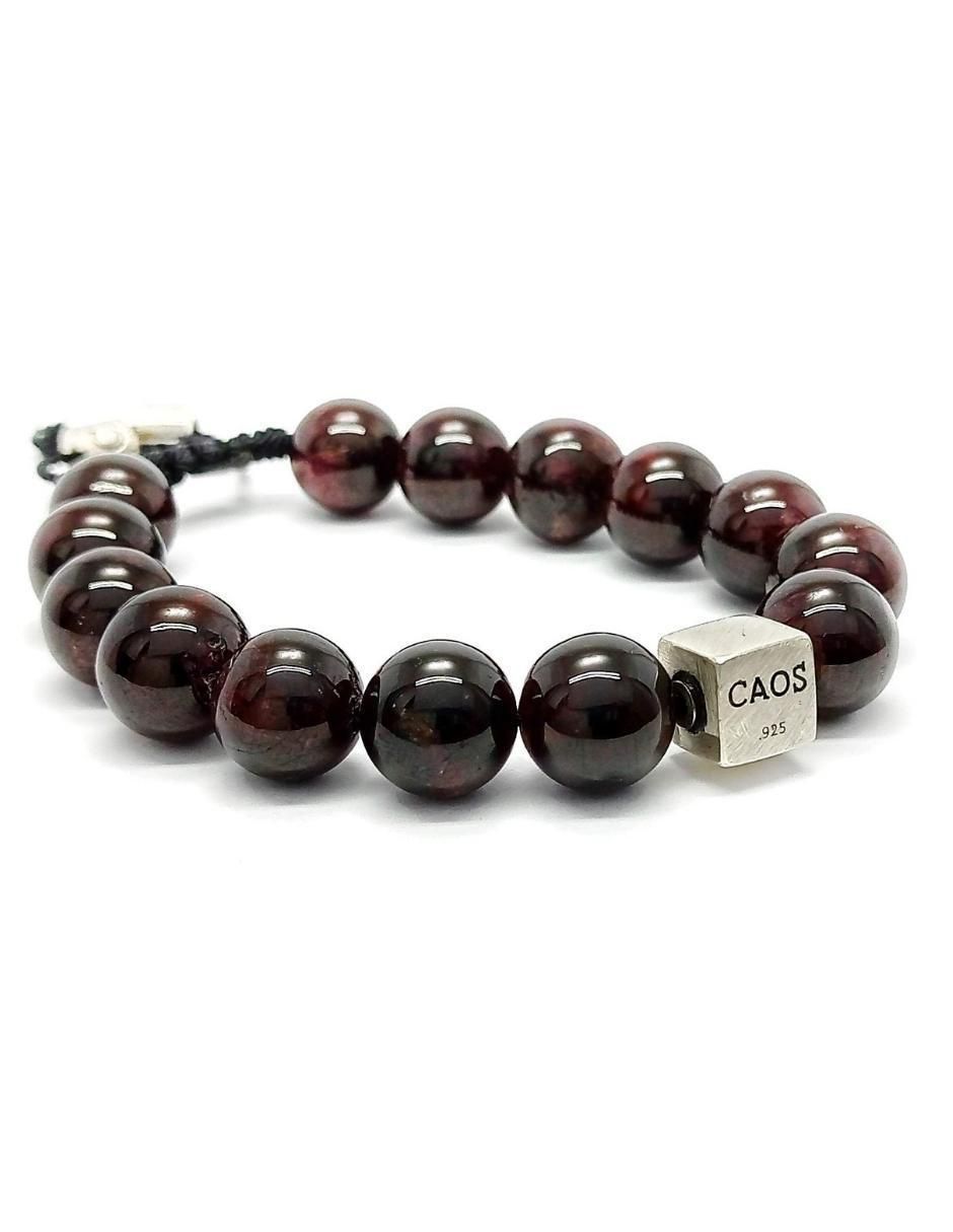 Pulsera de plata con granate Dante 2