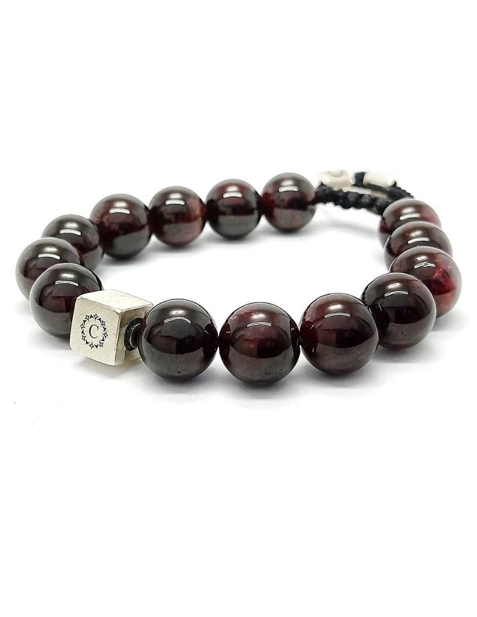 Pulsera de plata con granate Dante 3