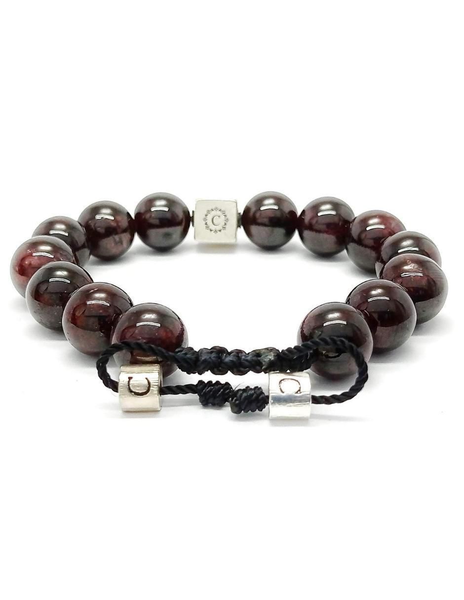 Pulsera de plata con granate Dante 4