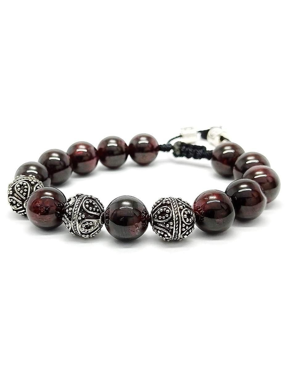 Pulsera de plata con granate Dante 3