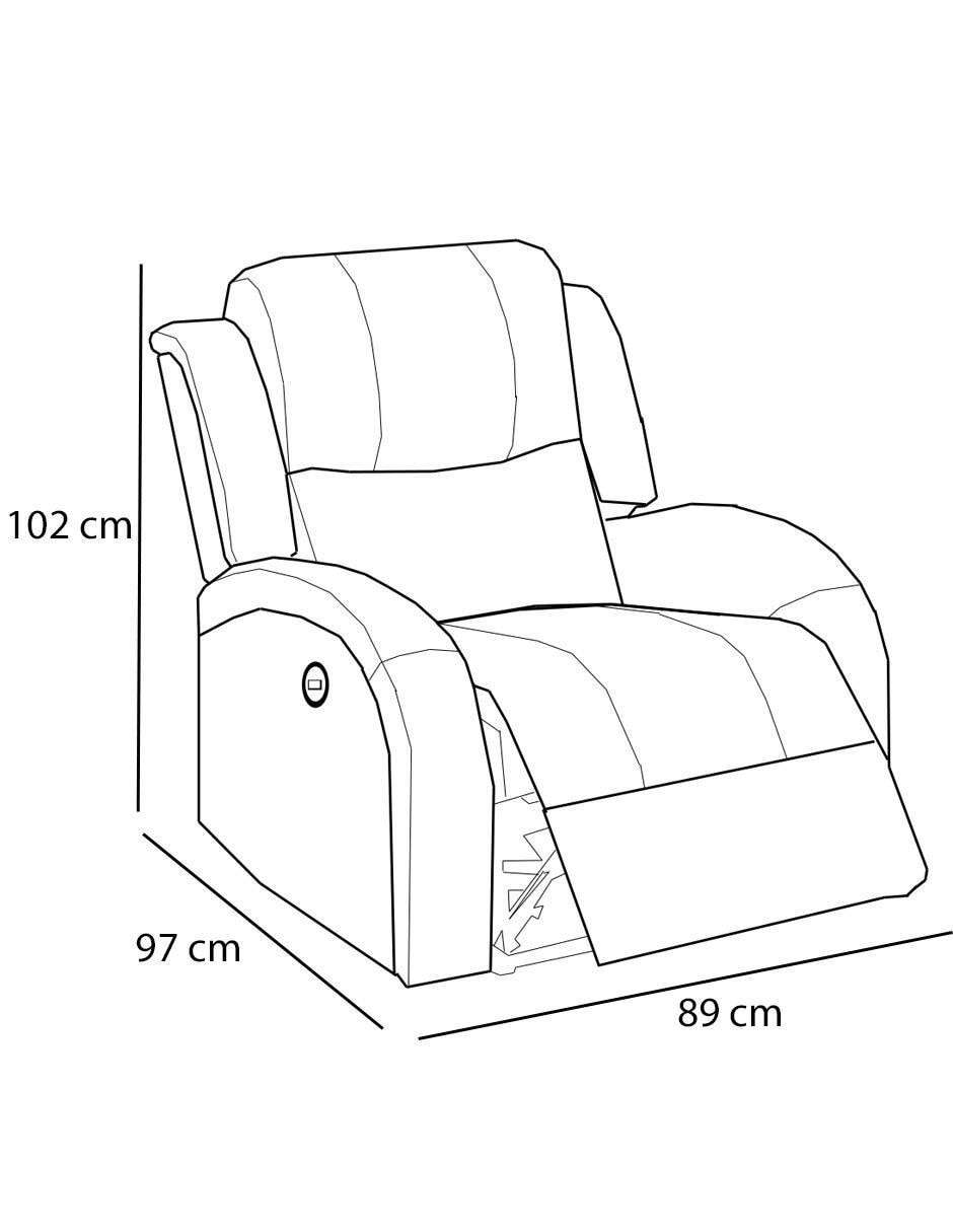 Reclinable de vinipiel 3