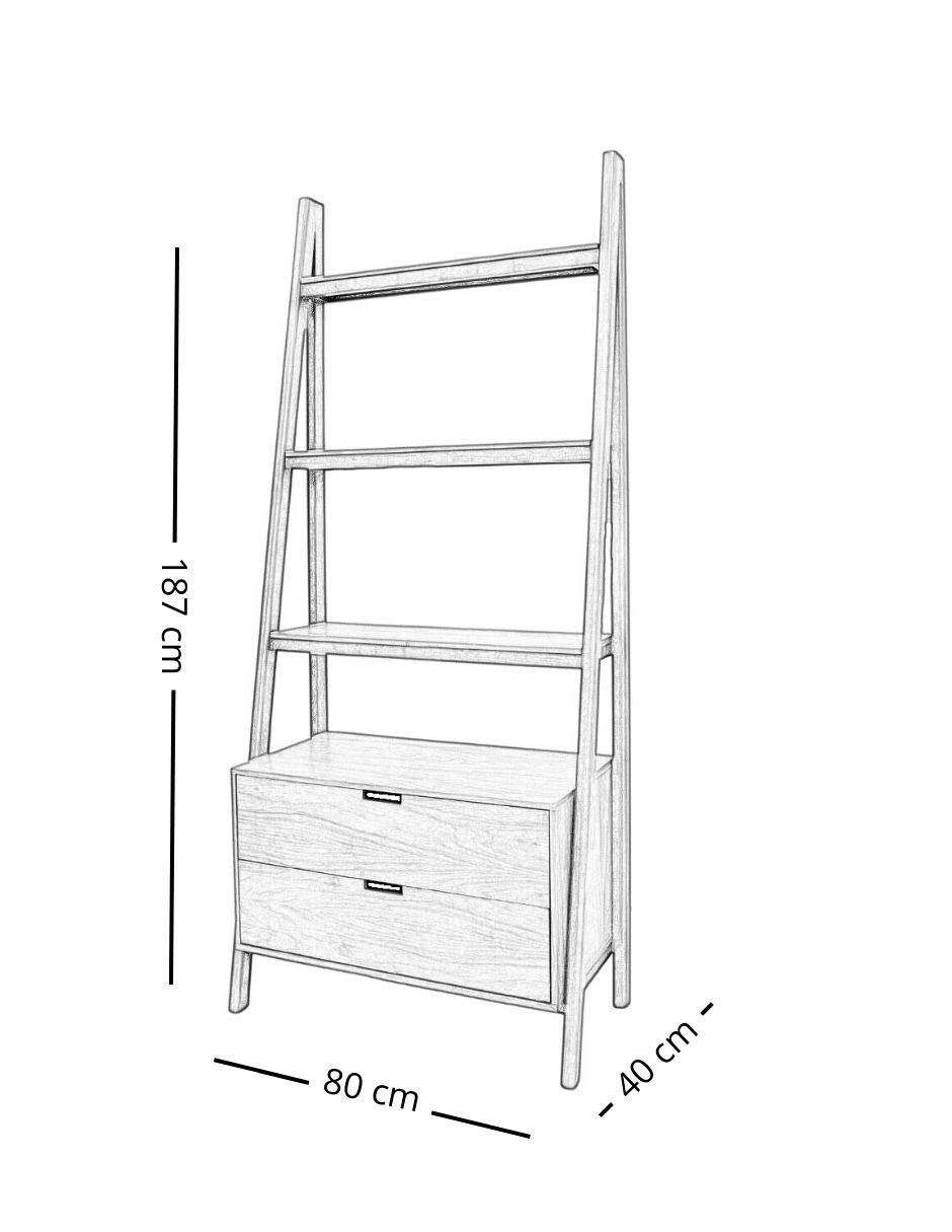 Librero Banhi de madera 6