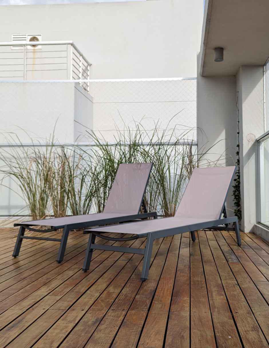 Camastro doble Midtown Concept de aluminio 2 piezas