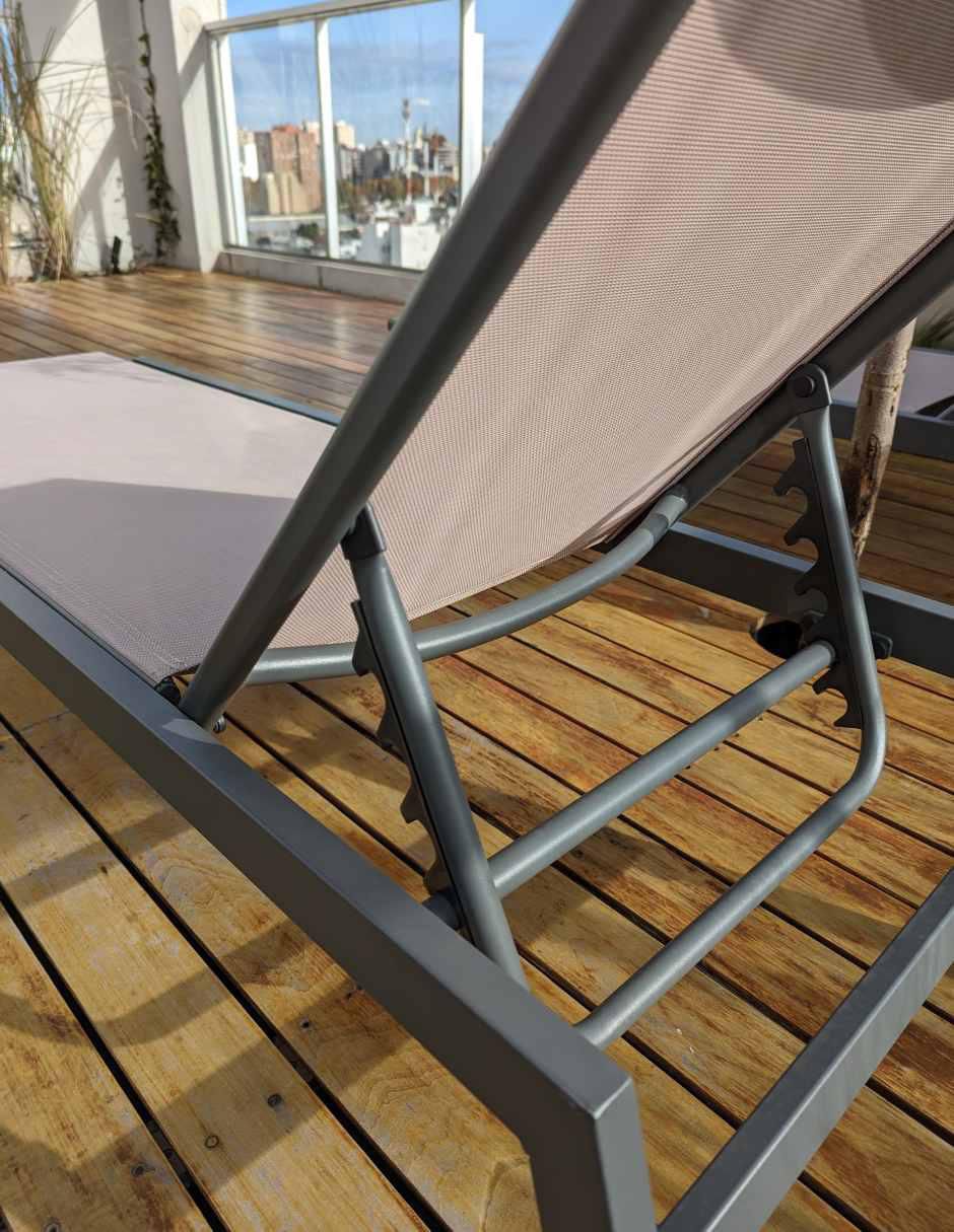 Camastro doble Midtown Concept de aluminio 2 piezas