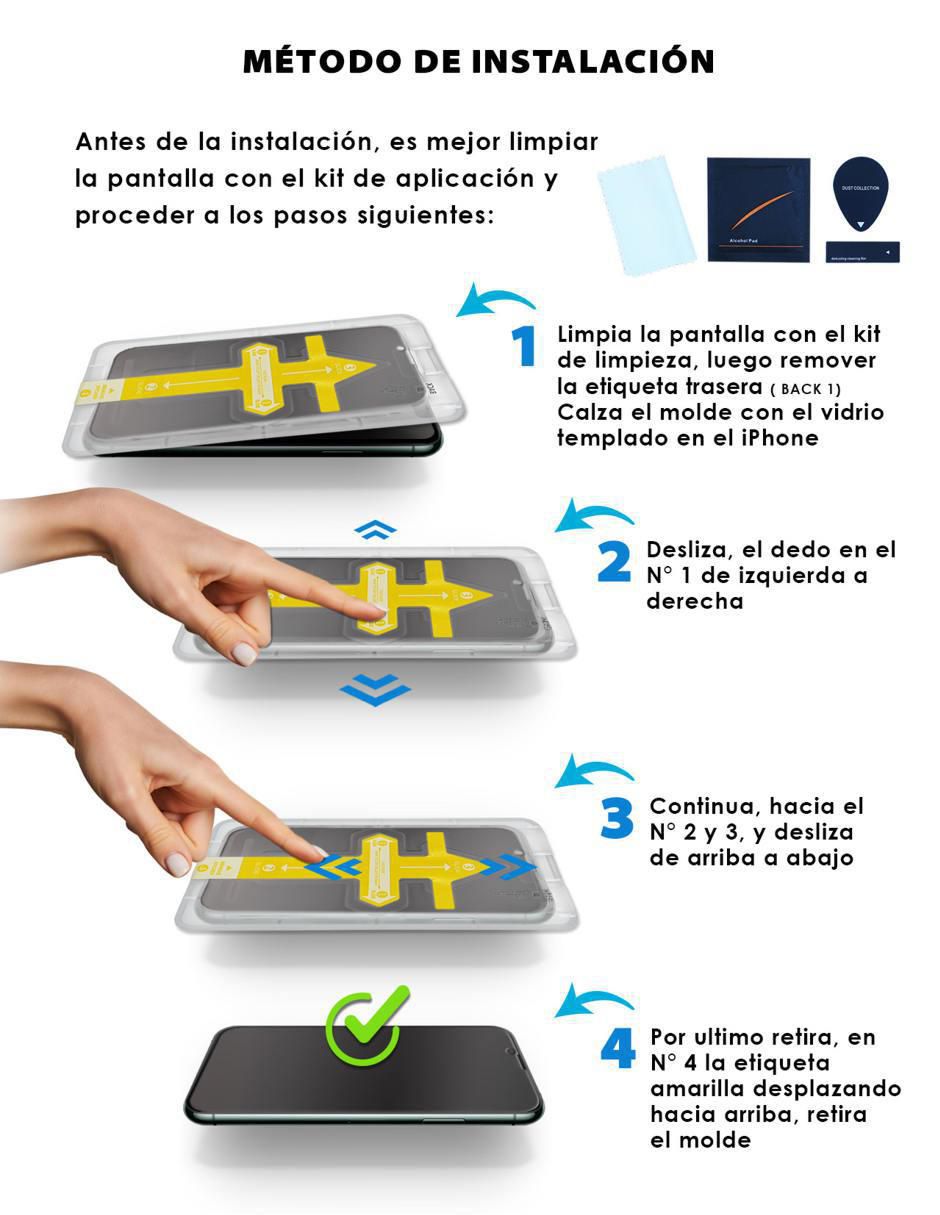 Mica celular iPhone 14, iPhone 13, iPhone 13 Pro de cristal templado 2