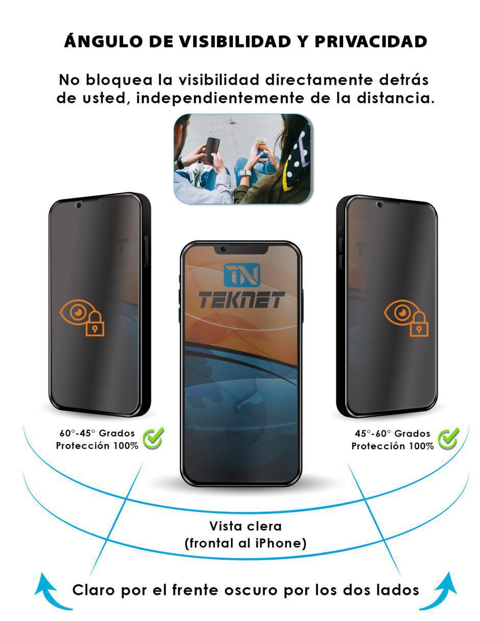 Mica celular iPhone 14, iPhone 13, iPhone 13 Pro de cristal templado 3