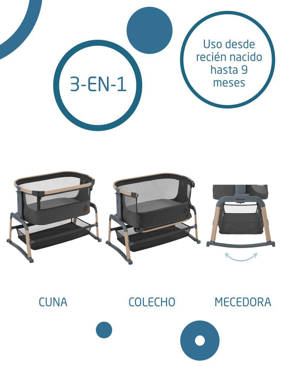 Cuna colecho portátil Lora Air Grafito