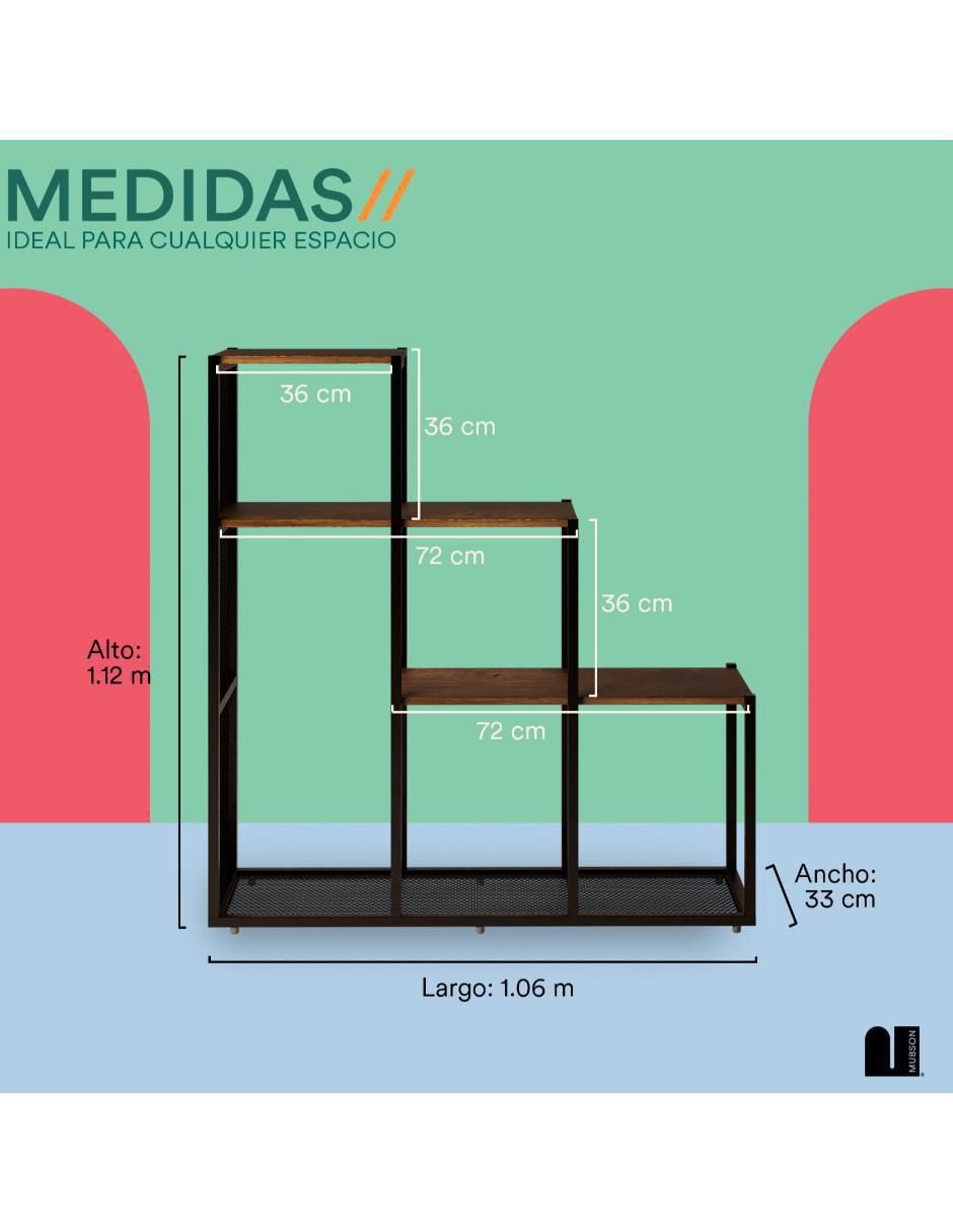 Librero armable Jaya de MDF 7