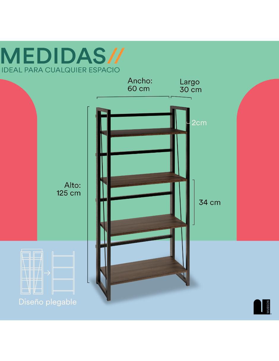 Librero armable Elden de MDF 7