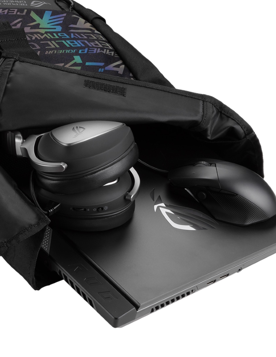 Mochila con portalaptop Rog Gaming impermeable 6