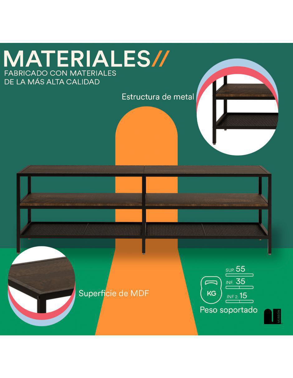 Mueble de TV armable Zakim de MDF 4